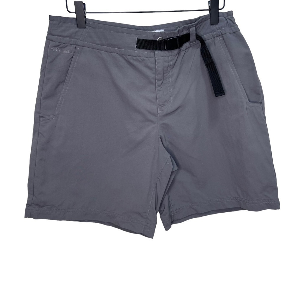 Columbia Grey Nylon Shorts Size 12 Activewear Hiking Outdoor Sporty